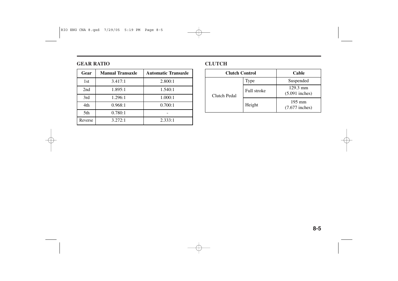 KIA Rio_Rio5 2005 User Manual | Page 230 / 238