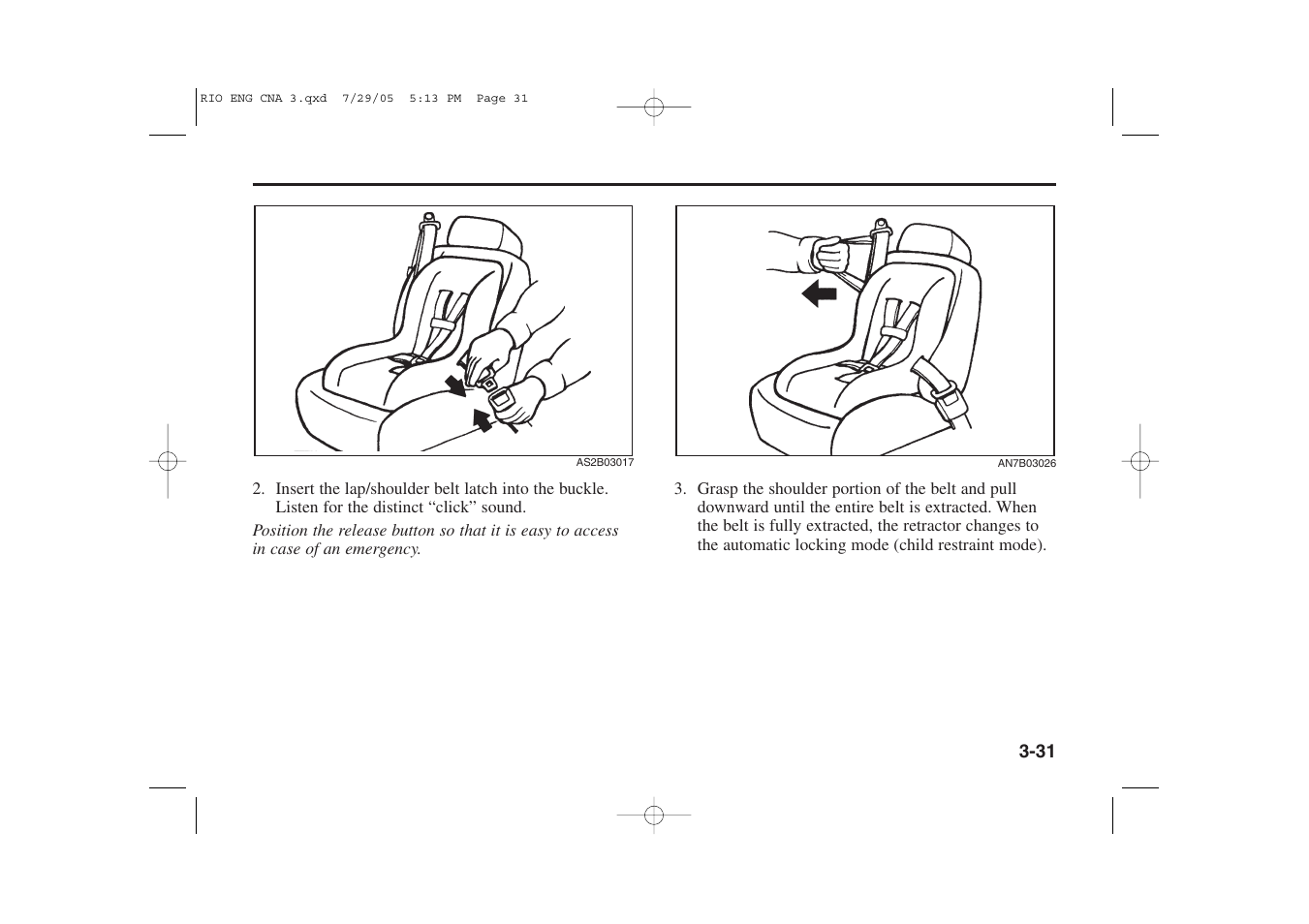 KIA Rio_Rio5 2005 User Manual | Page 41 / 238