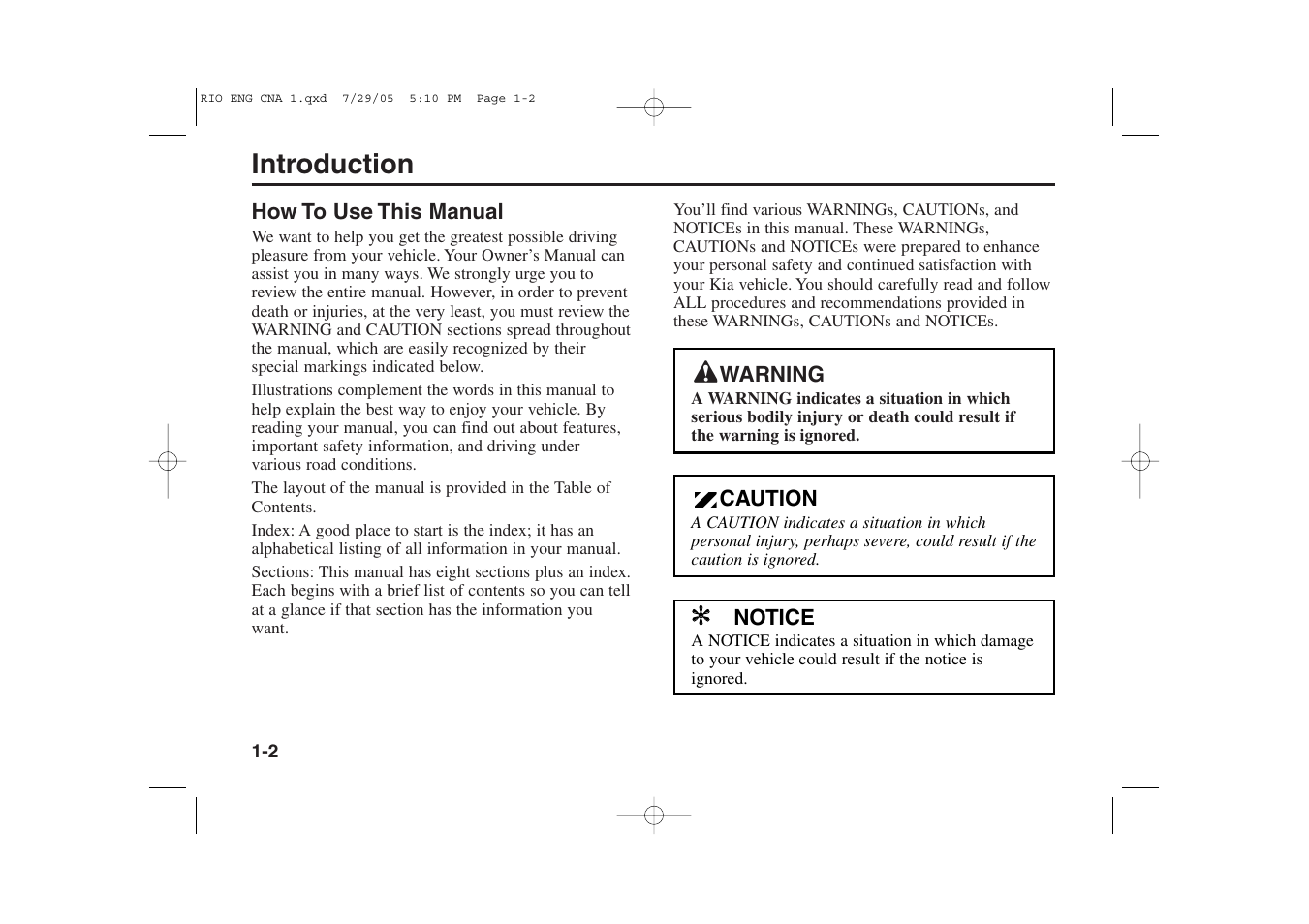 Introduction | KIA Rio_Rio5 2005 User Manual | Page 5 / 238