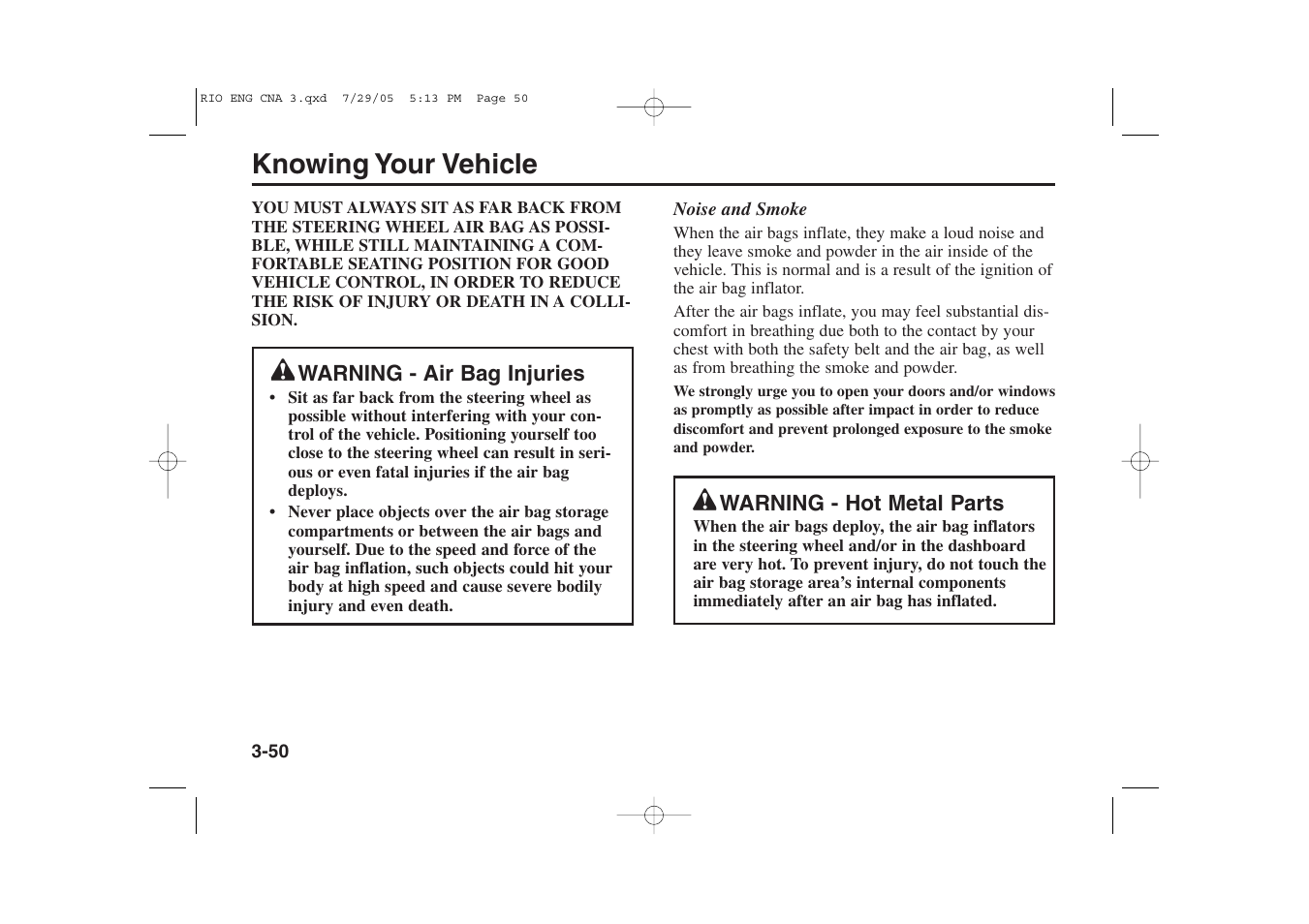 Knowing your vehicle | KIA Rio_Rio5 2005 User Manual | Page 60 / 238