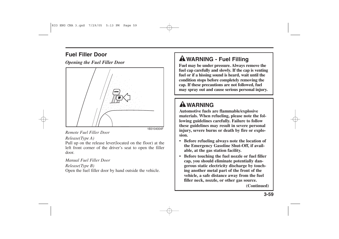 KIA Rio_Rio5 2005 User Manual | Page 69 / 238
