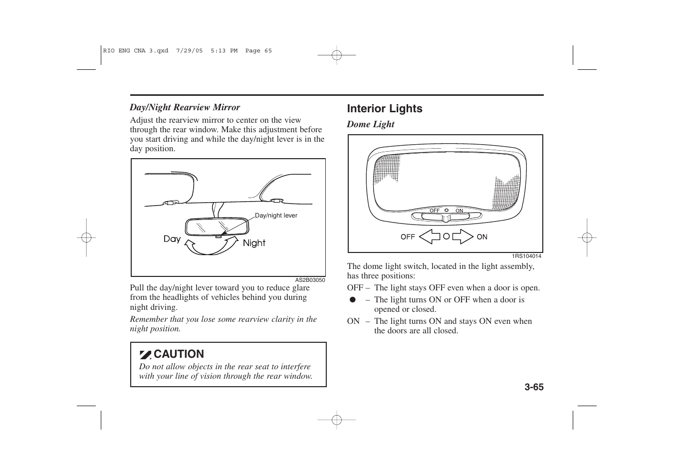 KIA Rio_Rio5 2005 User Manual | Page 75 / 238