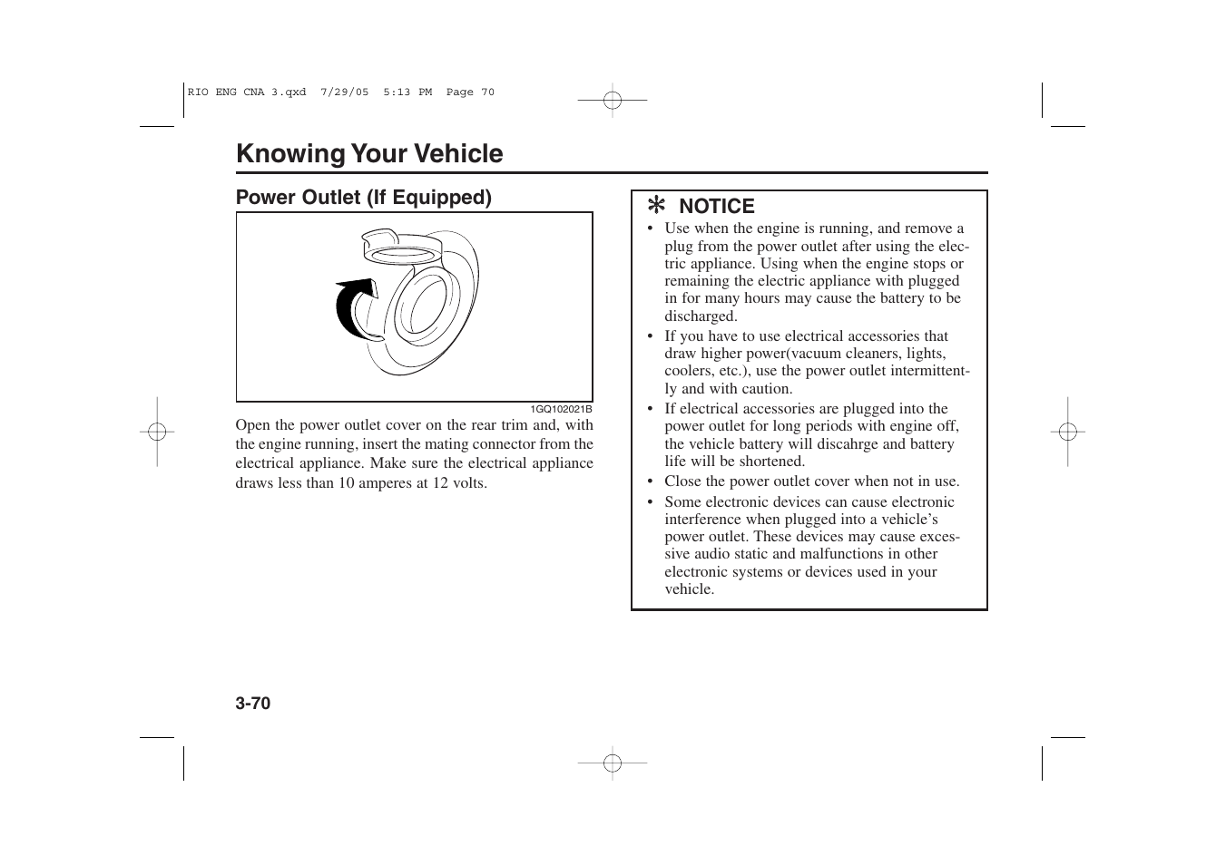 Knowing your vehicle | KIA Rio_Rio5 2005 User Manual | Page 80 / 238