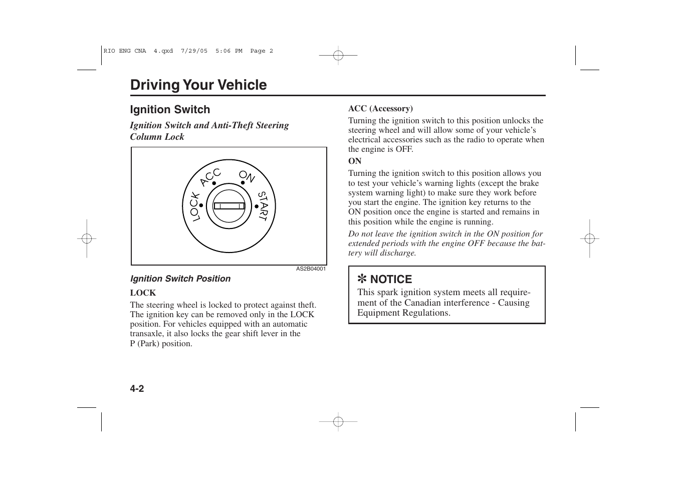 Driving your vehicle | KIA Rio_Rio5 2005 User Manual | Page 83 / 238