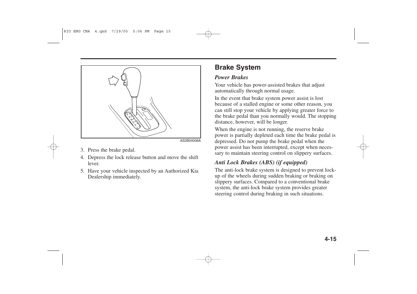 KIA Rio_Rio5 2005 User Manual | Page 96 / 238