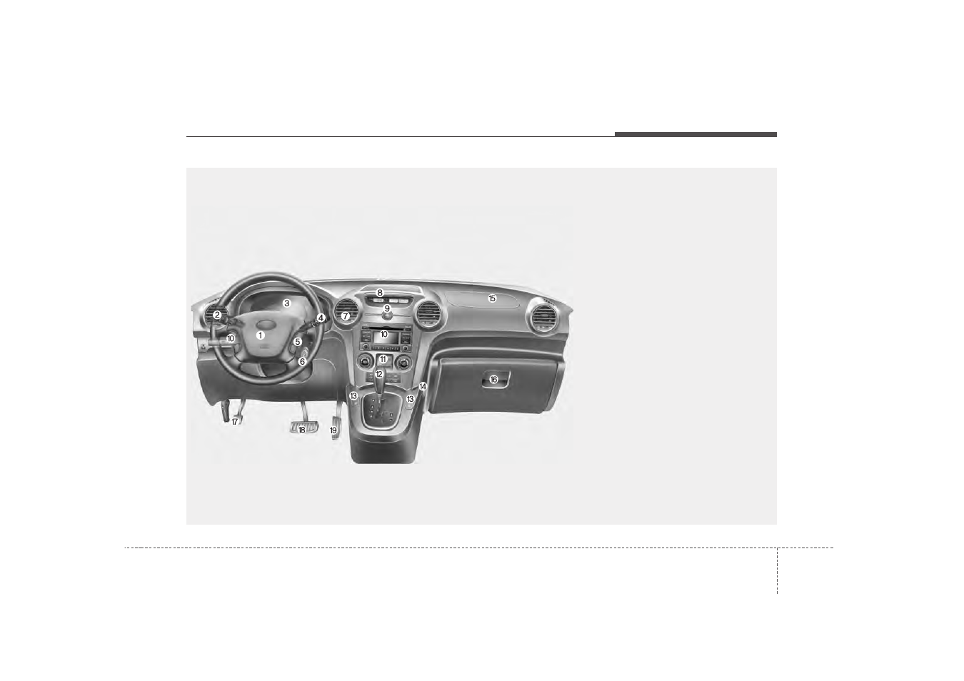 Your vehicle at a glance | KIA Rondo 2009 User Manual | Page 11 / 338