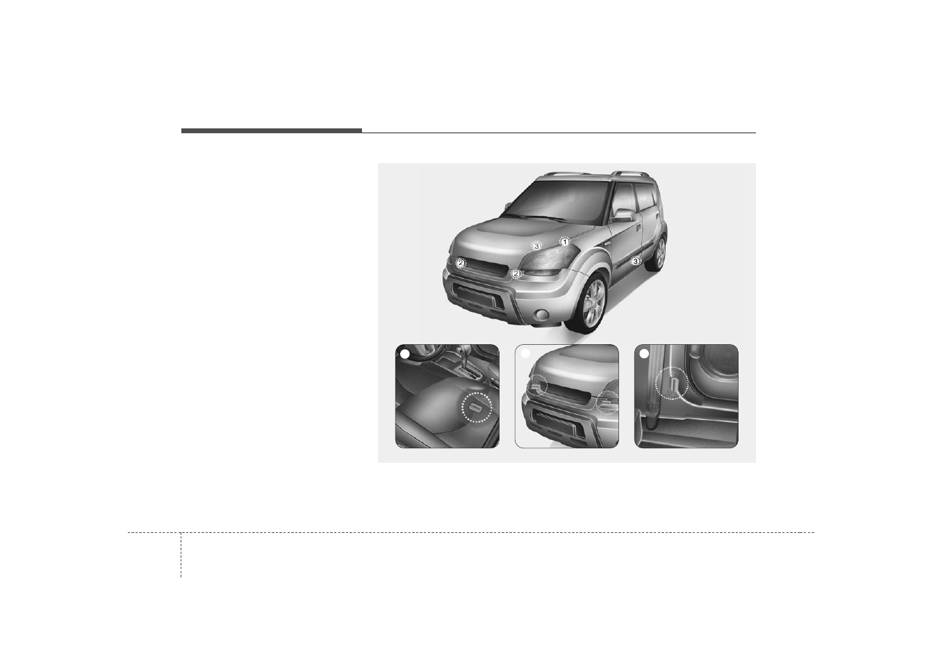 Safety features of your vehicle | KIA Soul 2010 User Manual | Page 65 / 314