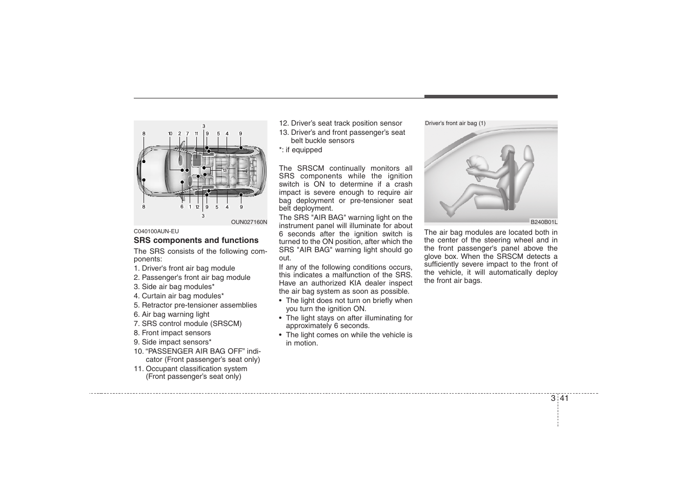 KIA Rondo 2008 User Manual | Page 54 / 341