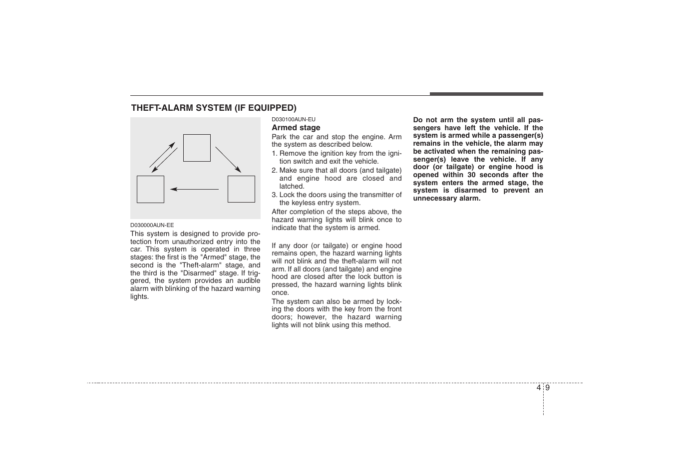 Features of your vehicle | KIA Rondo 2008 User Manual | Page 88 / 341