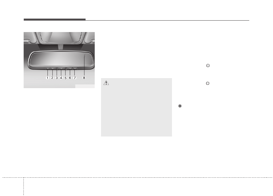 Features of your vehicle | KIA Optima 2011 User Manual | Page 118 / 385
