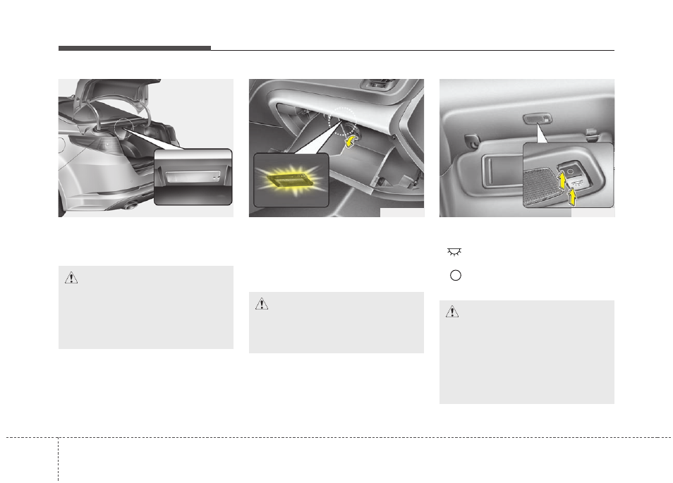 Features of your vehicle | KIA Optima 2011 User Manual | Page 168 / 385