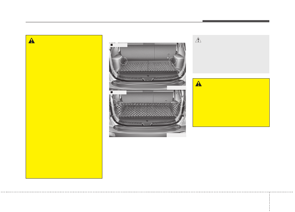 Features of your vehicle, Warning, Caution | KIA Rondo 2014 User Manual | Page 244 / 517