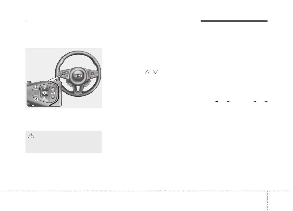 Features of your vehicle, Caution | KIA Rondo 2014 User Manual | Page 252 / 517