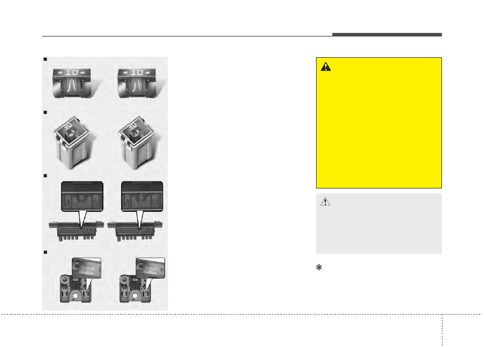 Maintenance fuses | KIA Rondo 2014 User Manual | Page 473 / 517