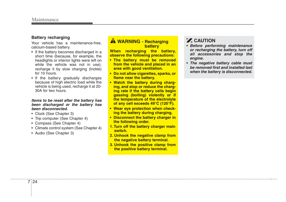 Maintenance | KIA Sorento 2008 User Manual | Page 298 / 326