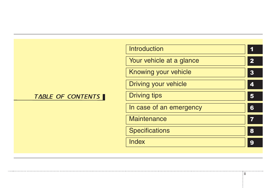 KIA Sorento 2008 User Manual | Page 3 / 326