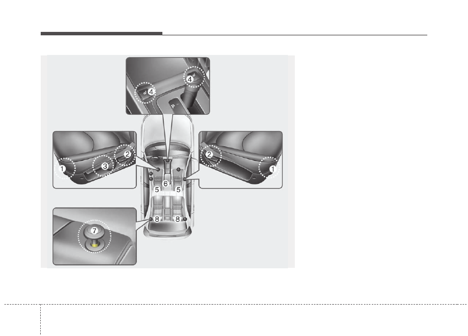 Safety features of your vehicle | KIA Soul 2011 User Manual | Page 15 / 356