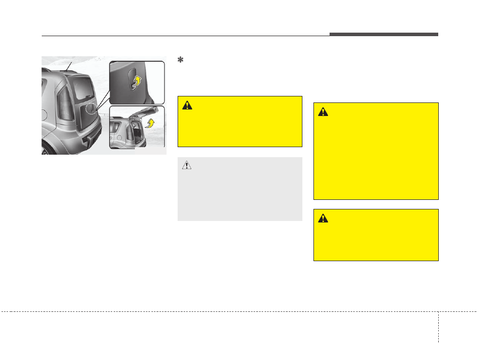 Features of your vehicle | KIA Soul 2011 User Manual | Page 89 / 356