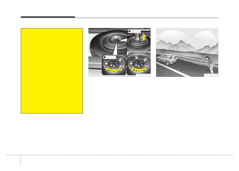 What to do in an emergency | KIA Sportage 2011 User Manual | Page 298 / 385