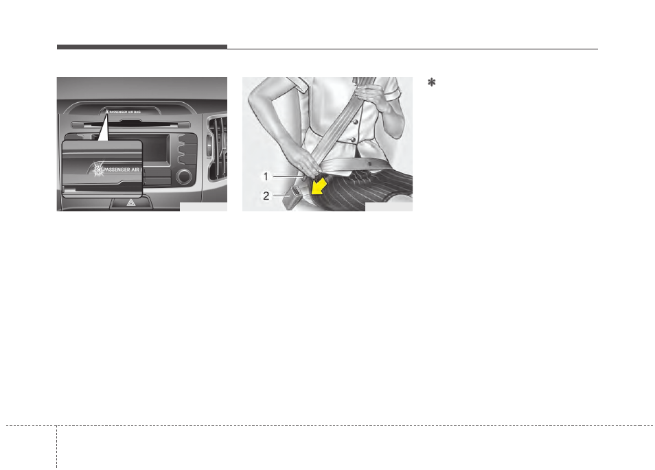 Safety features of your vehicle | KIA Sportage 2011 User Manual | Page 33 / 385