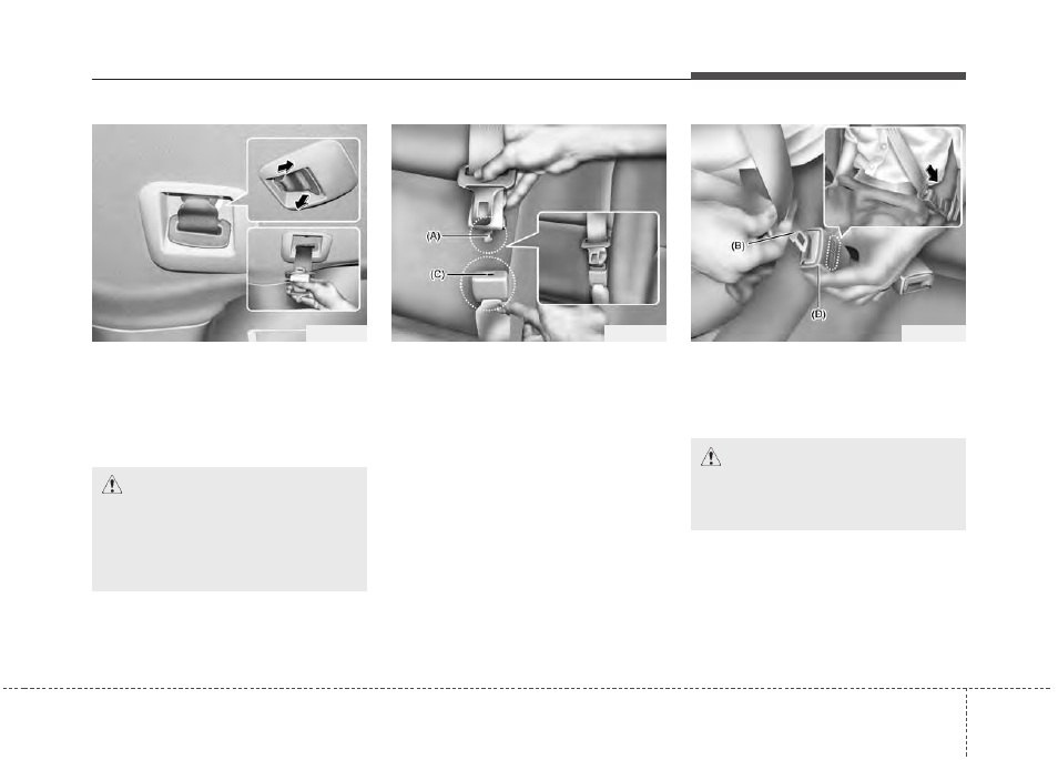 Safety features of your vehicle | KIA Sportage 2011 User Manual | Page 36 / 385