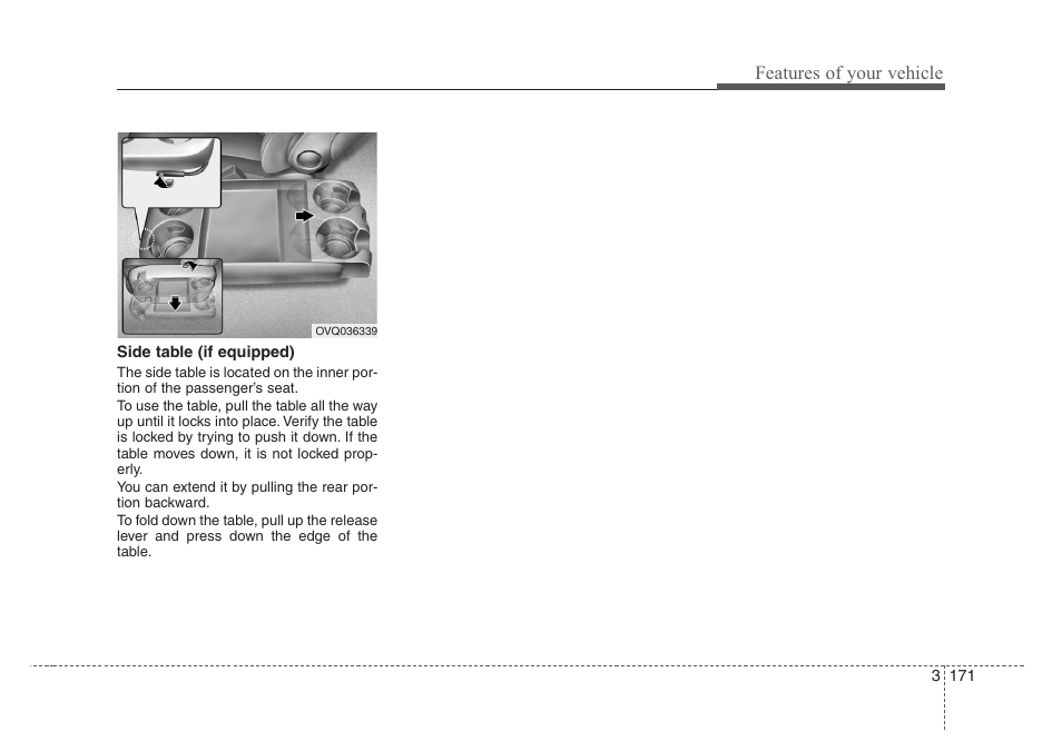 Features of your vehicle | KIA Sedona 2008 User Manual | Page 180 / 339