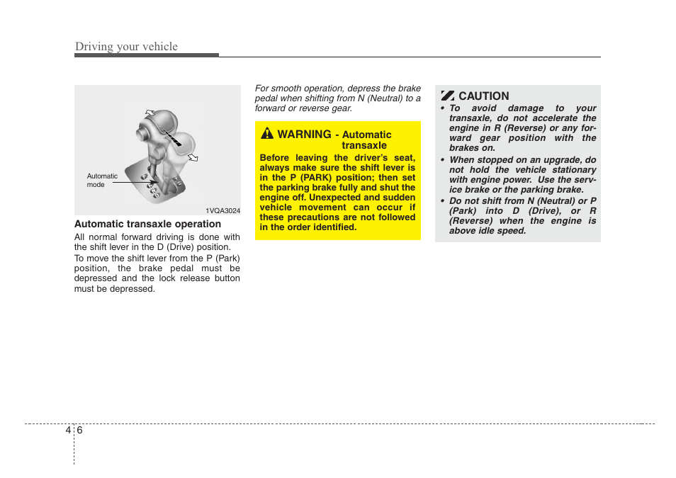 Driving your vehicle | KIA Sedona 2008 User Manual | Page 238 / 339