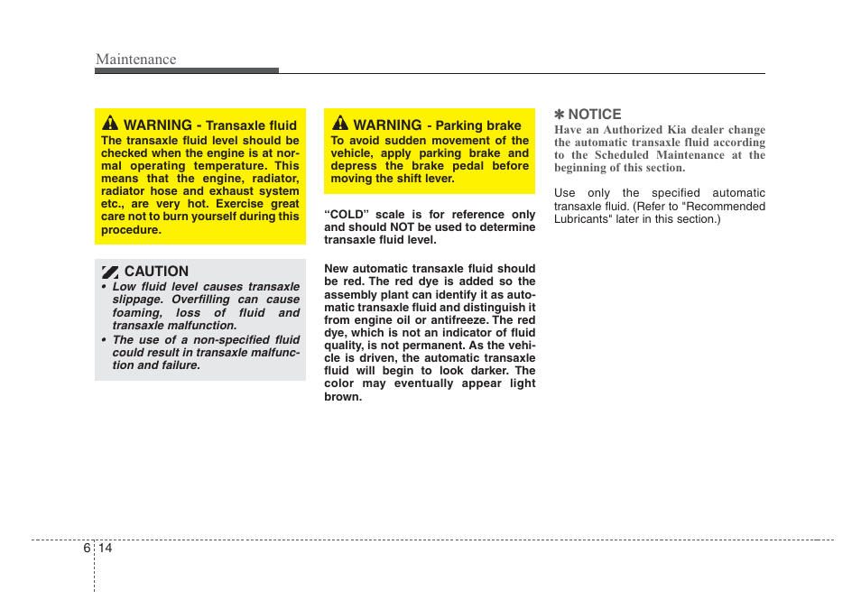 Maintenance | KIA Sedona 2008 User Manual | Page 299 / 339