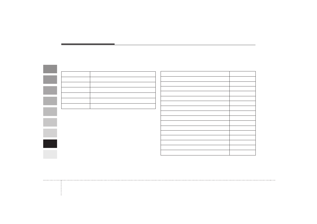 Specifications | KIA Sportage 2009 User Manual | Page 364 / 371