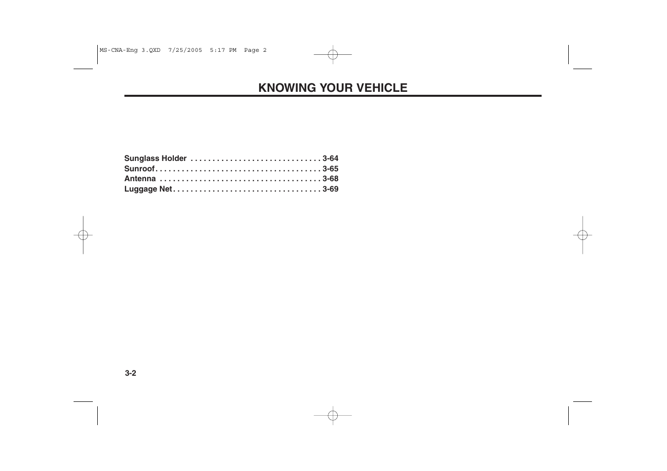 Knowing your vehicle | KIA Magentis 2006 User Manual | Page 11 / 225