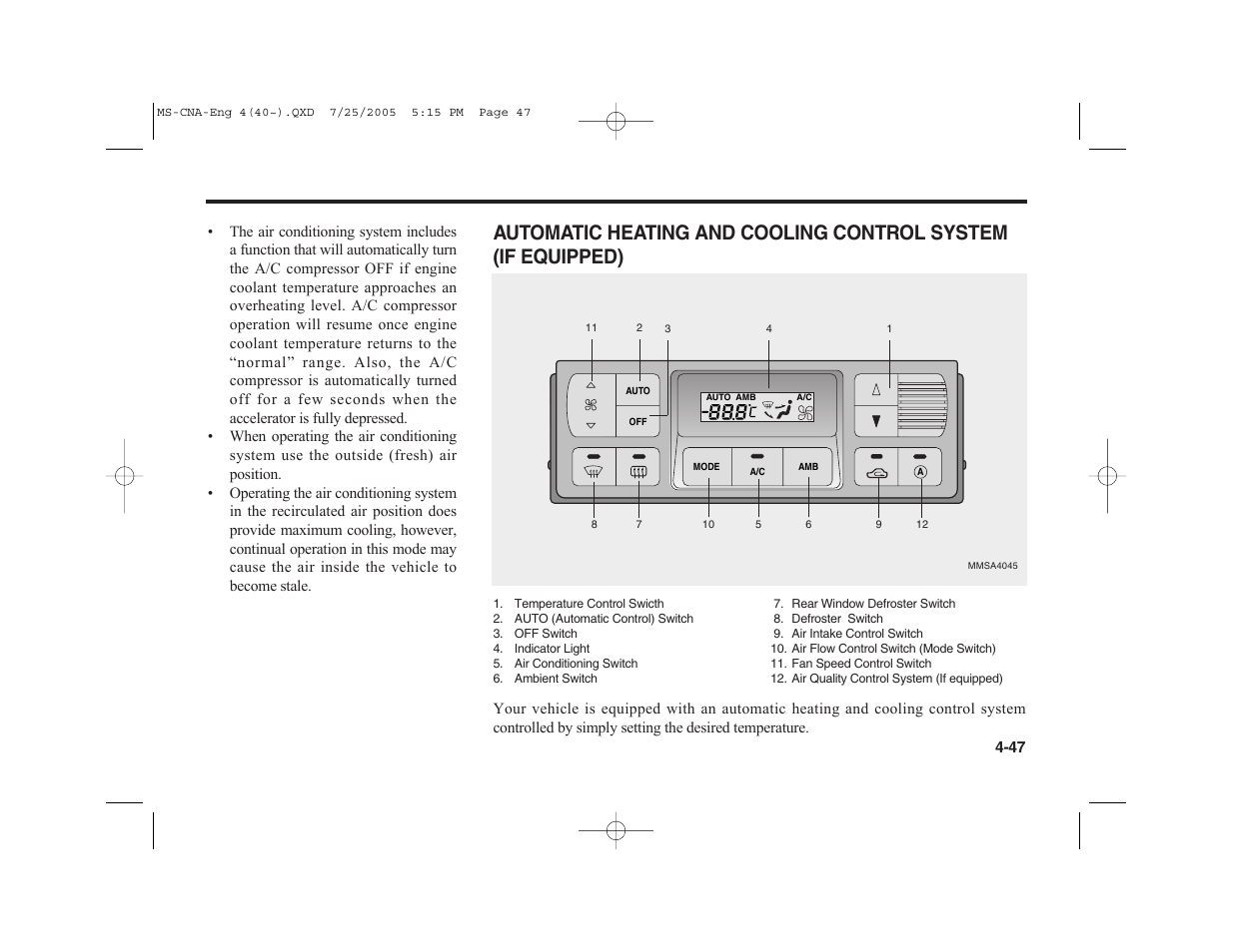 KIA Magentis 2006 User Manual | Page 126 / 225