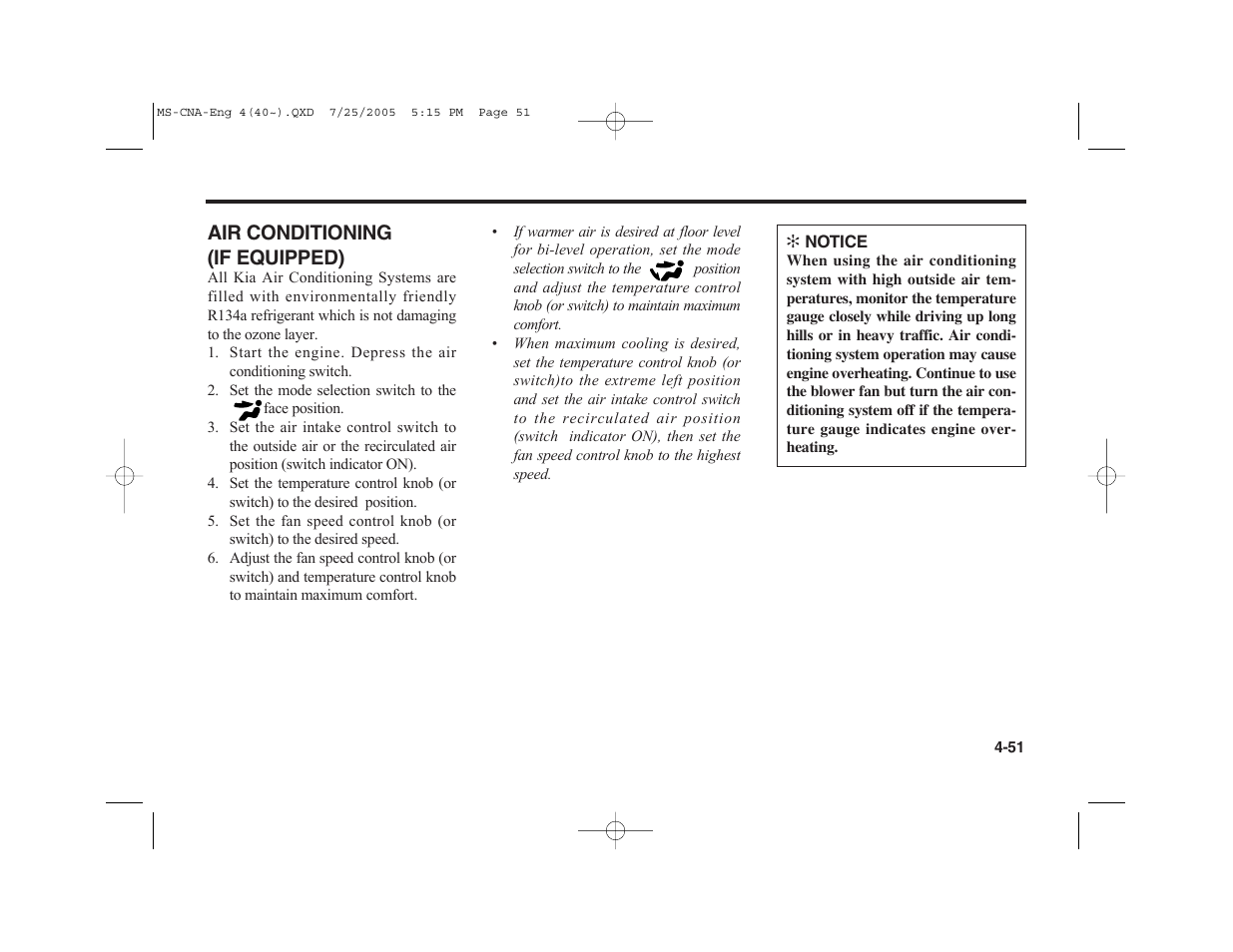 KIA Magentis 2006 User Manual | Page 130 / 225