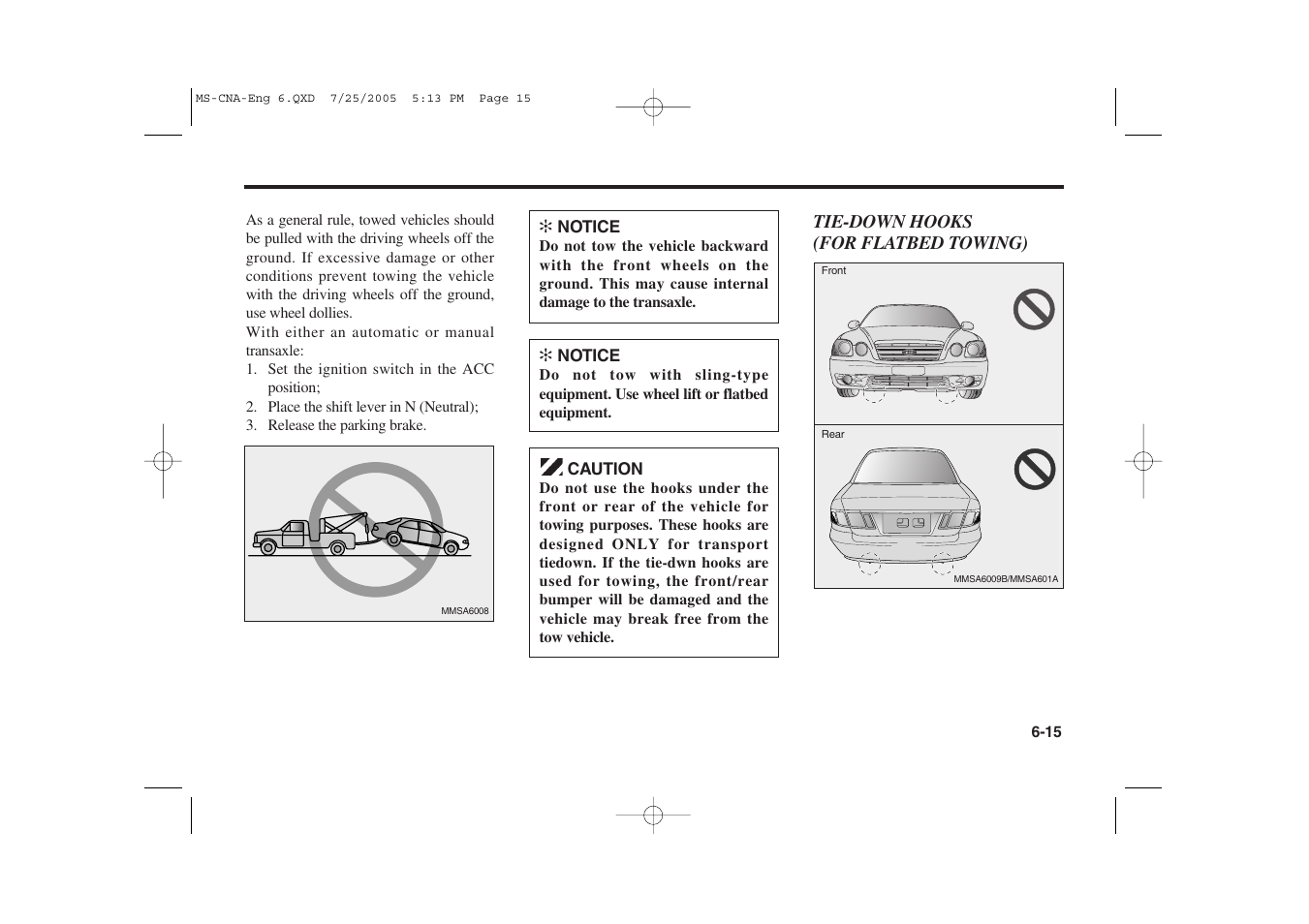 KIA Magentis 2006 User Manual | Page 166 / 225