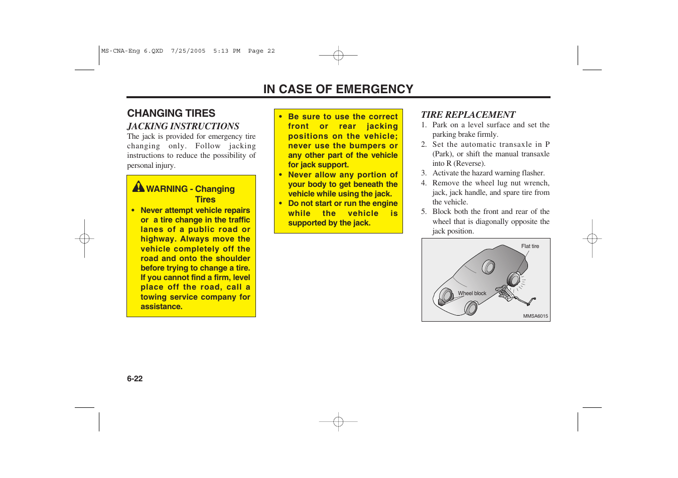 KIA Magentis 2006 User Manual | Page 173 / 225
