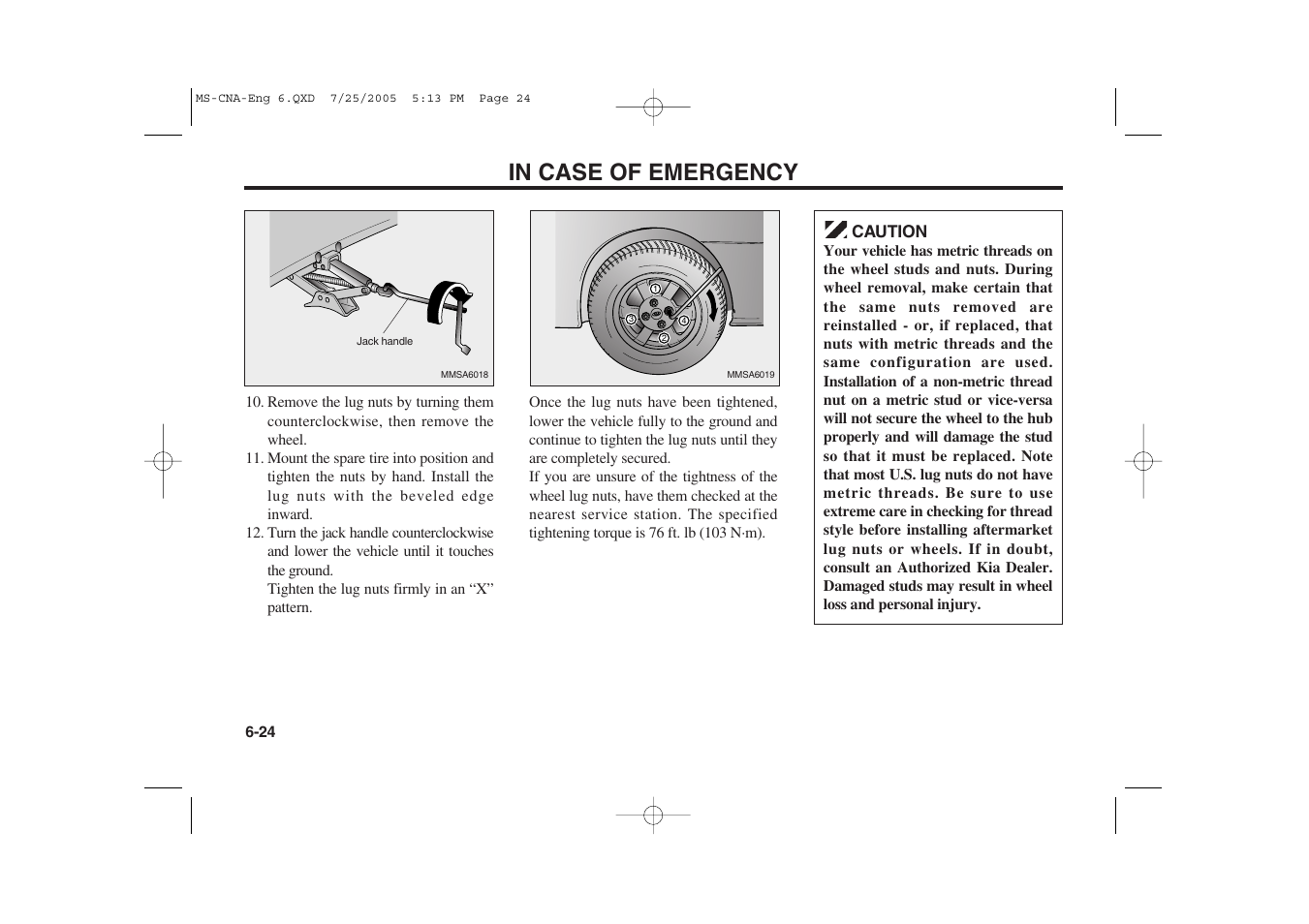 KIA Magentis 2006 User Manual | Page 175 / 225
