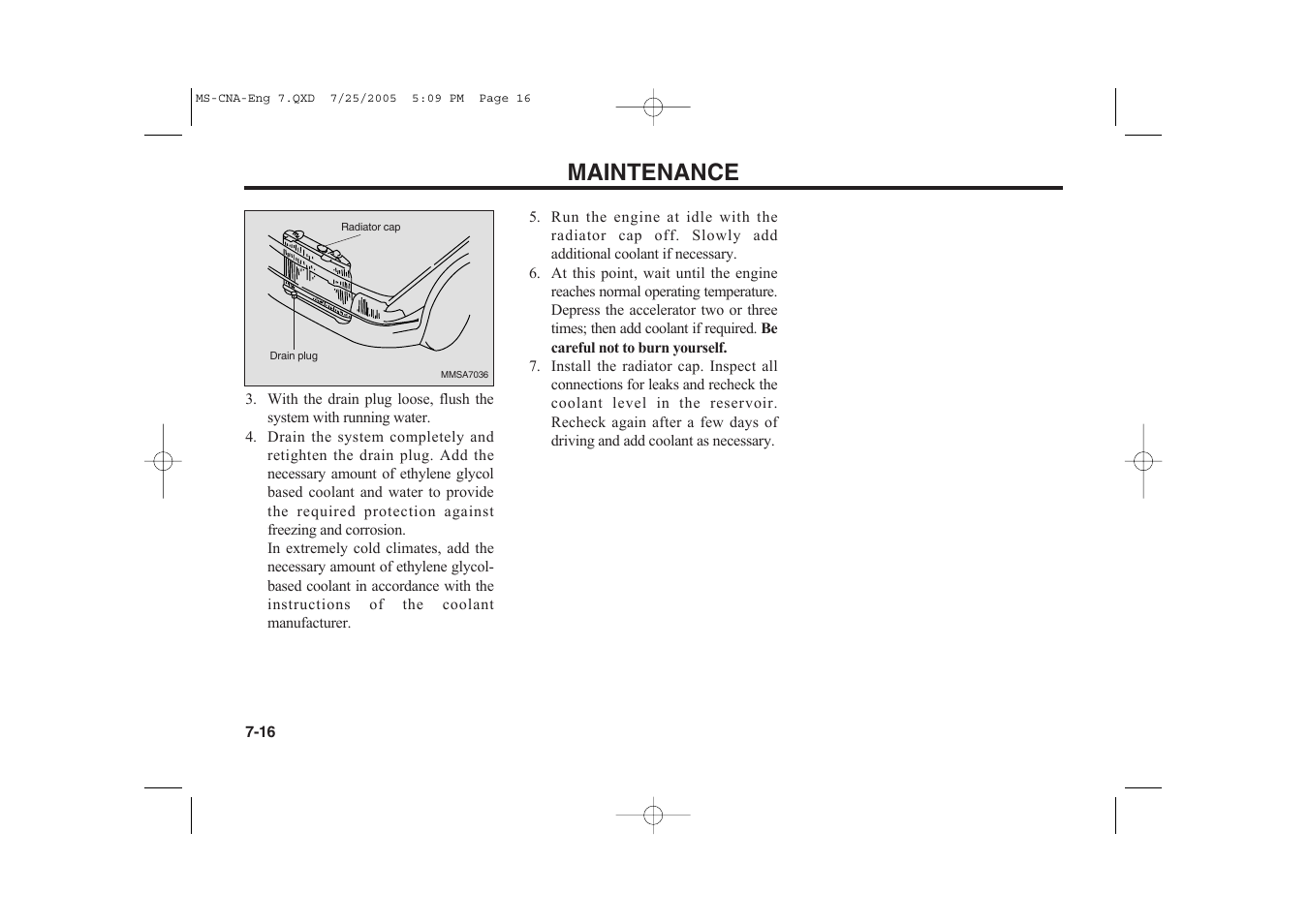 Maintenance | KIA Magentis 2006 User Manual | Page 192 / 225