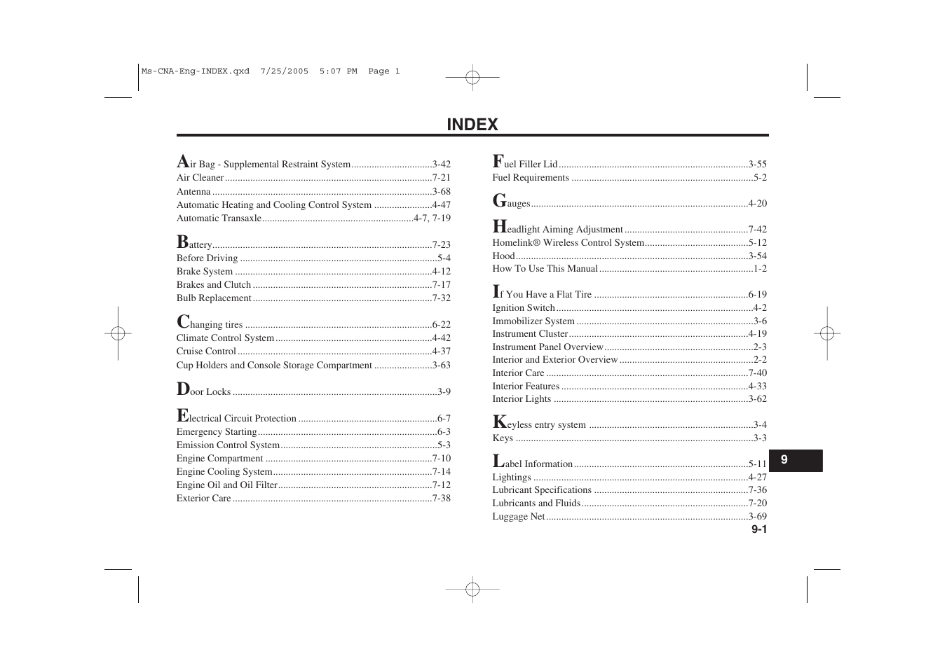 KIA Magentis 2006 User Manual | Page 224 / 225