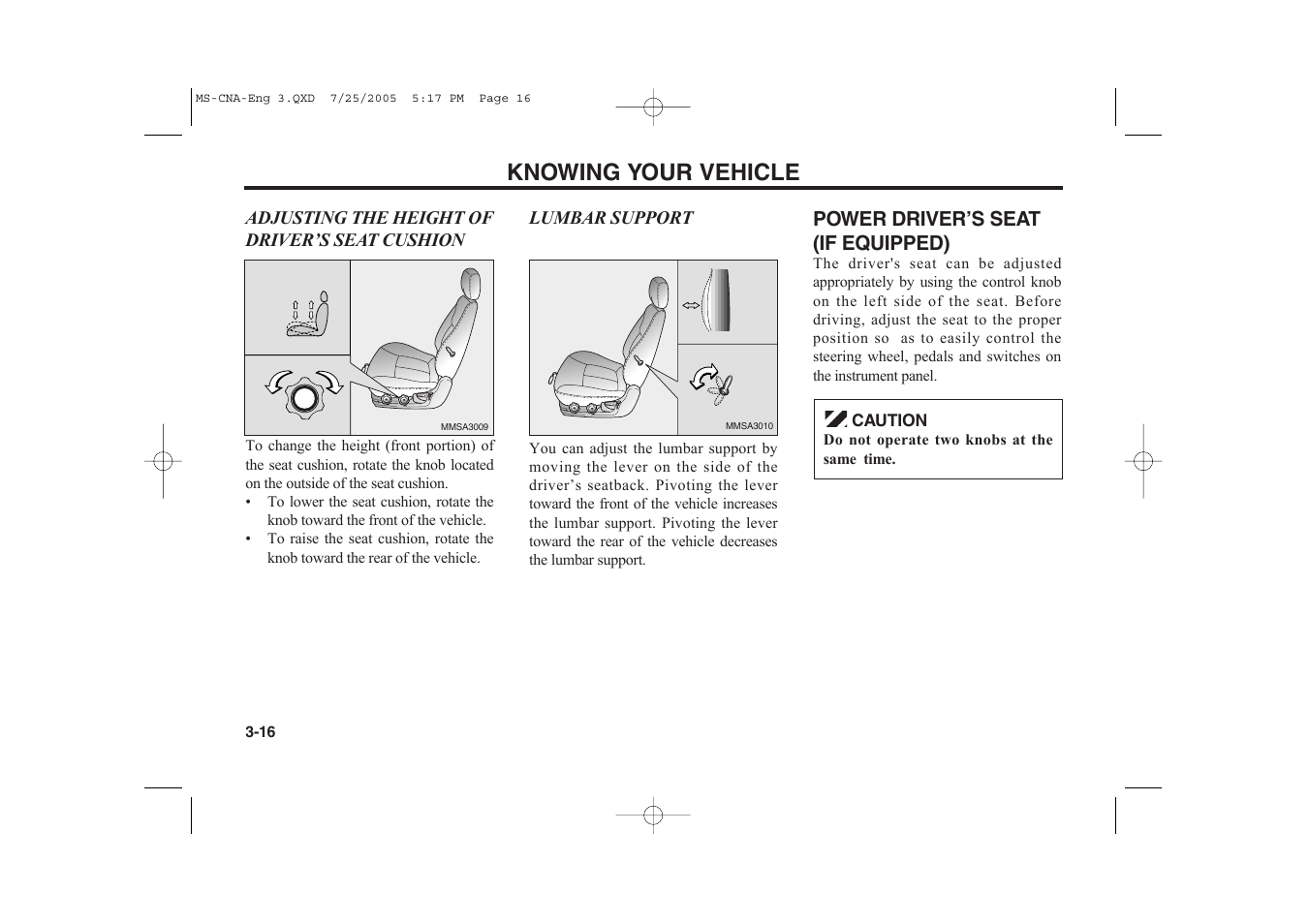 Knowing your vehicle | KIA Magentis 2006 User Manual | Page 25 / 225
