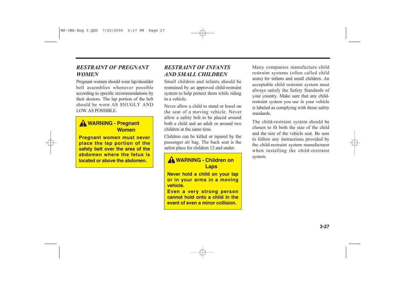 KIA Magentis 2006 User Manual | Page 36 / 225