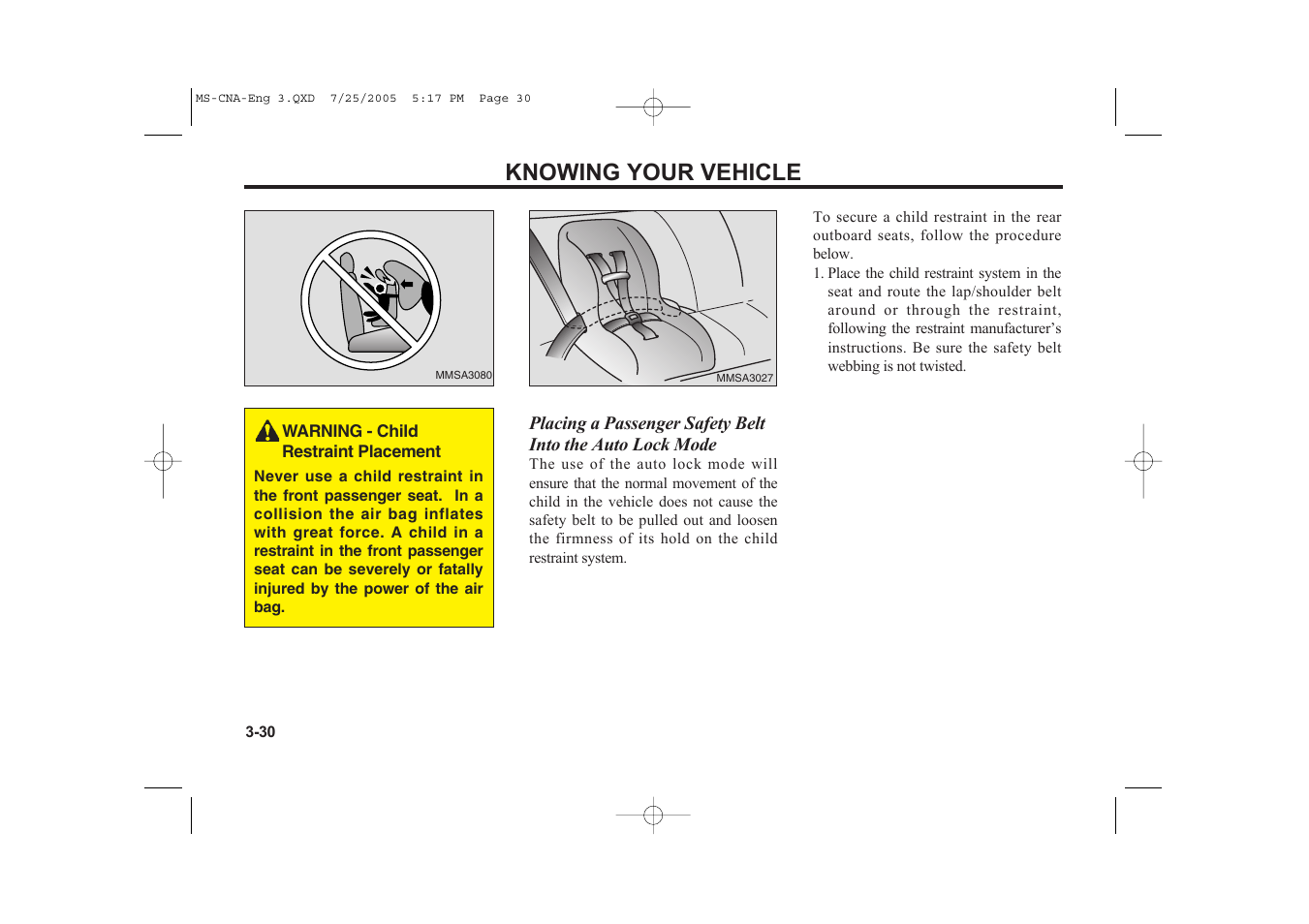 Knowing your vehicle | KIA Magentis 2006 User Manual | Page 39 / 225