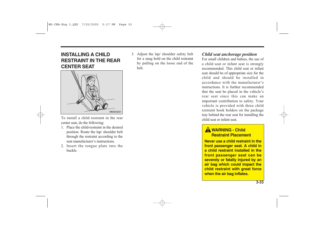 KIA Magentis 2006 User Manual | Page 42 / 225
