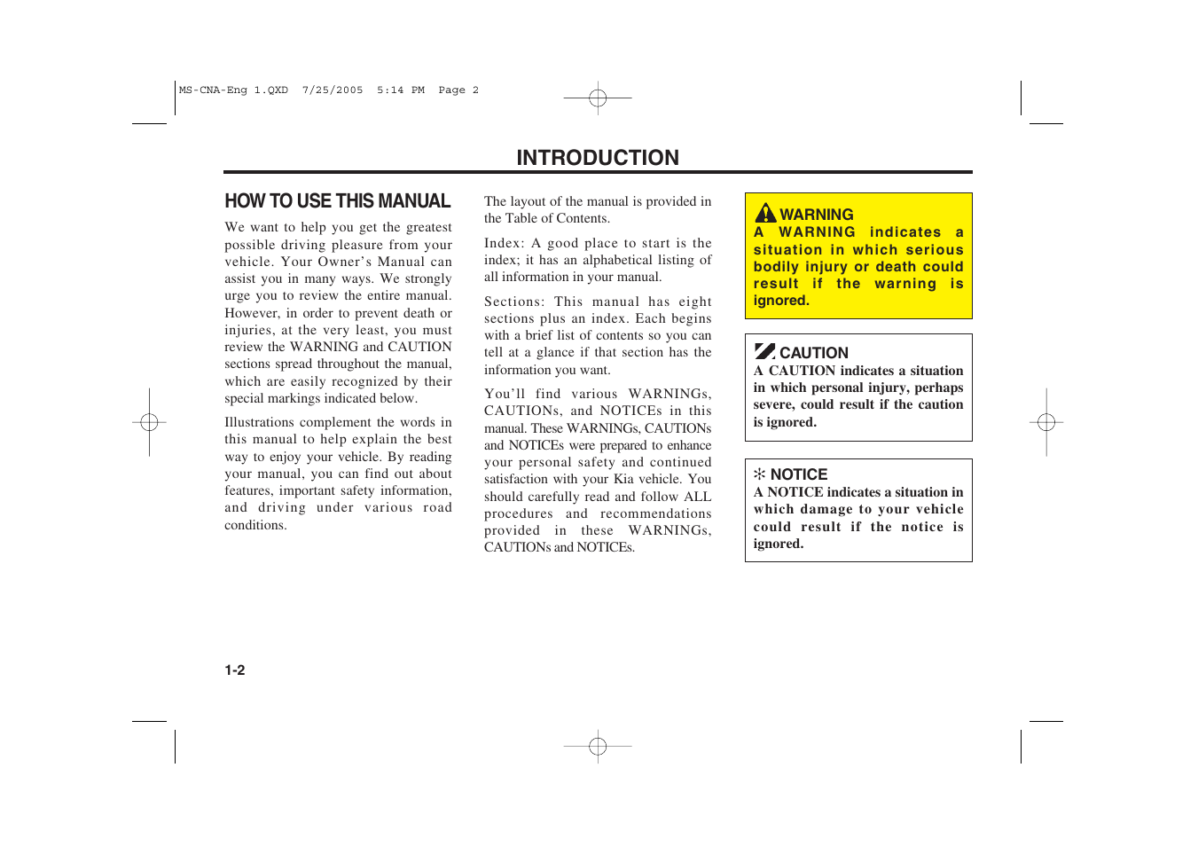 Introduction | KIA Magentis 2006 User Manual | Page 5 / 225