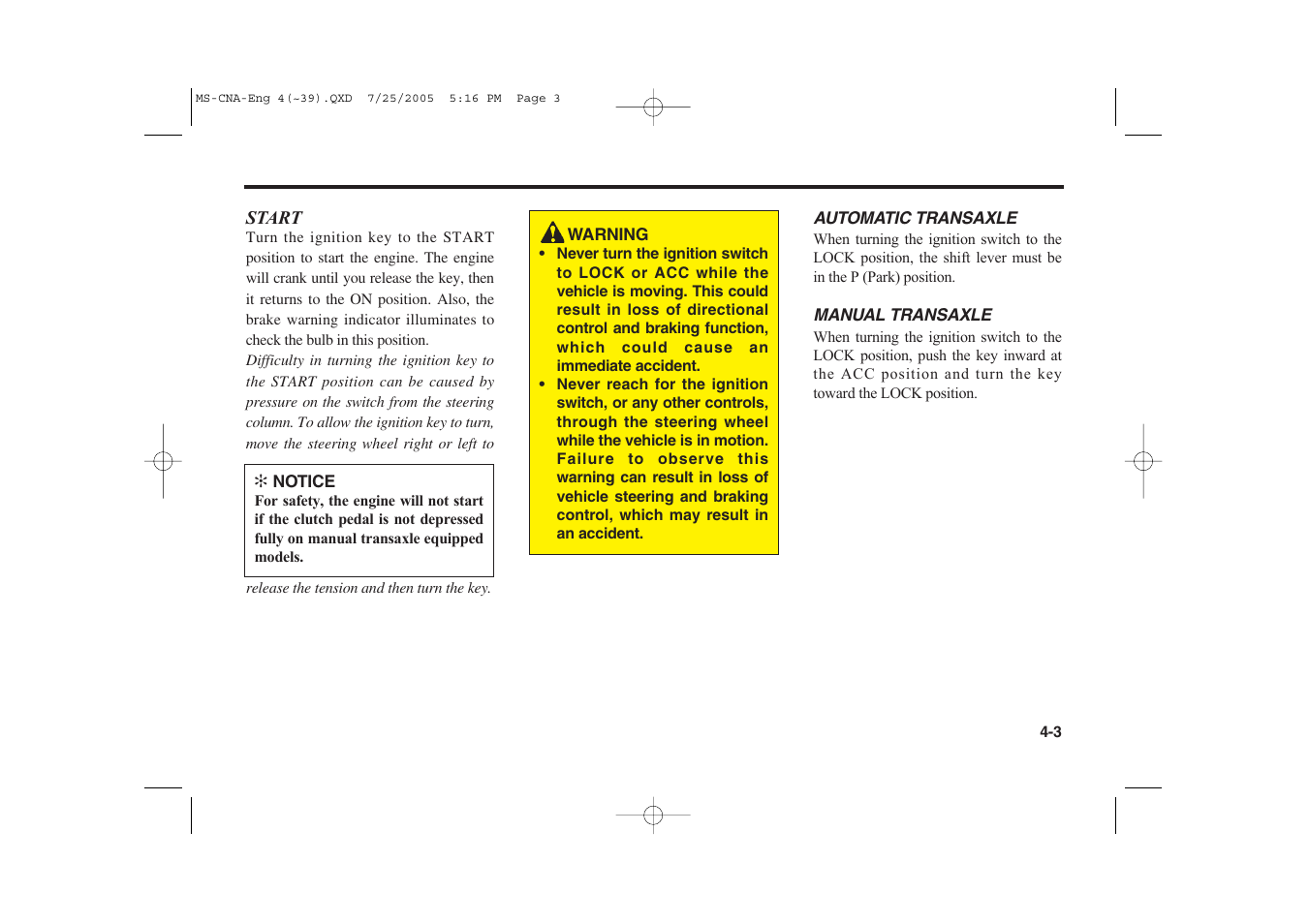 KIA Magentis 2006 User Manual | Page 82 / 225