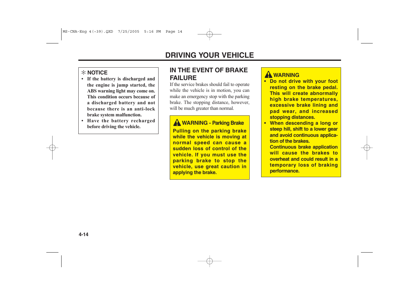 Driving your vehicle | KIA Magentis 2006 User Manual | Page 93 / 225