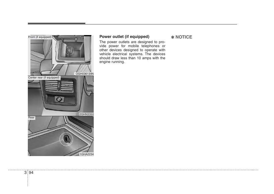 Knowing your vehicle | KIA Amanti 2008 User Manual | Page 104 / 283