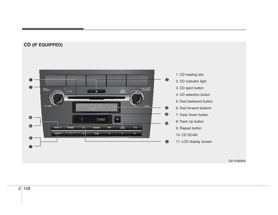 Knowing your vehicle | KIA Amanti 2008 User Manual | Page 118 / 283