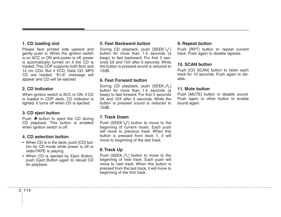 KIA Amanti 2008 User Manual | Page 124 / 283