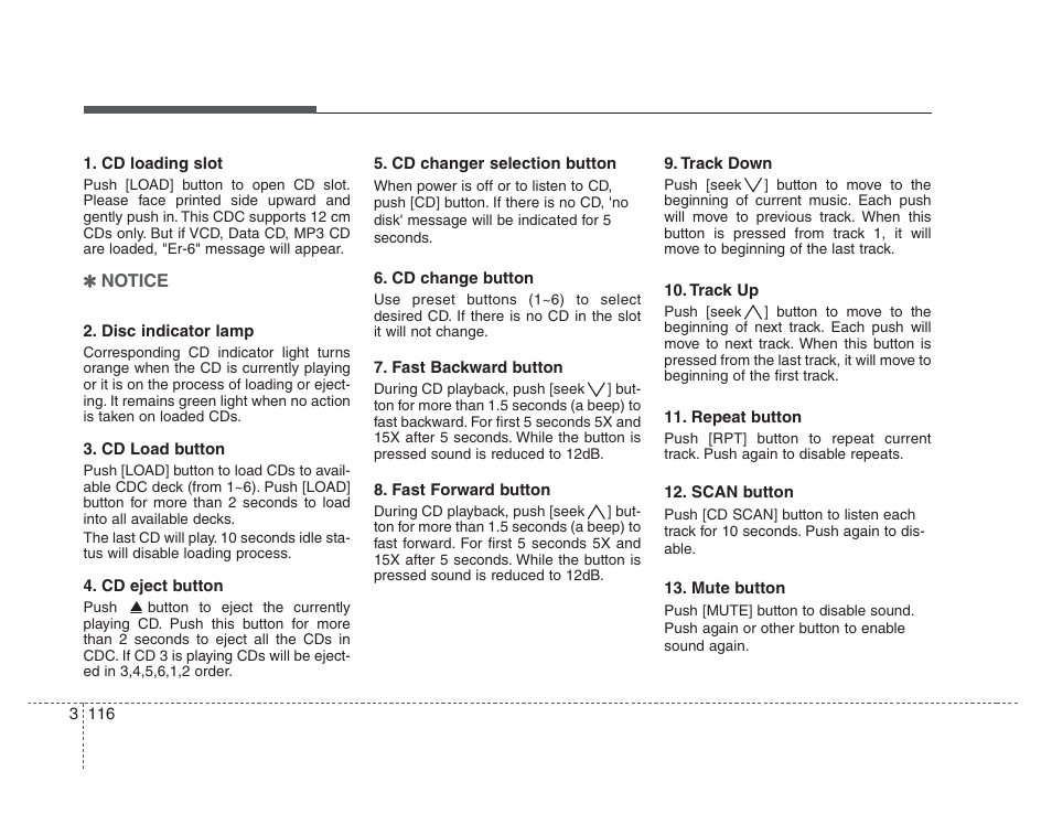 KIA Amanti 2008 User Manual | Page 126 / 283