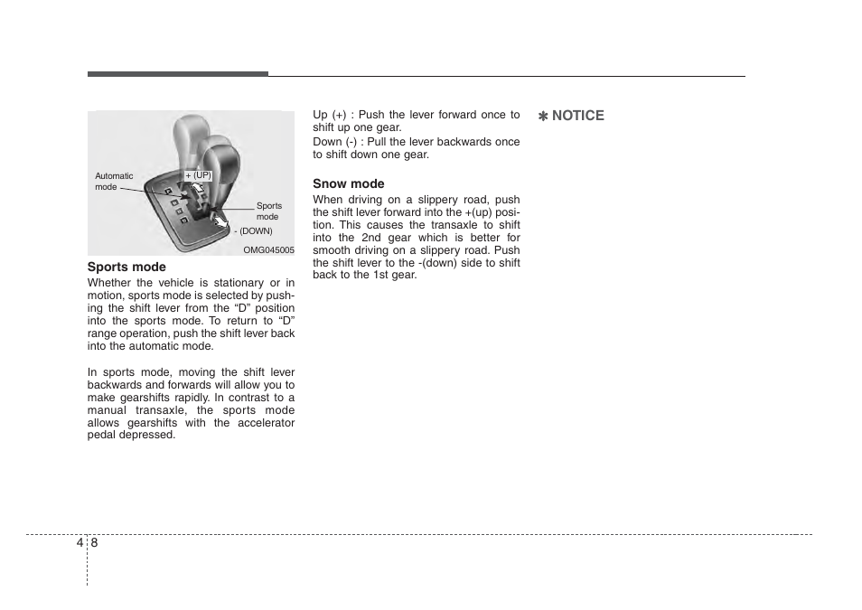 Driving your vehicle | KIA Amanti 2008 User Manual | Page 139 / 283