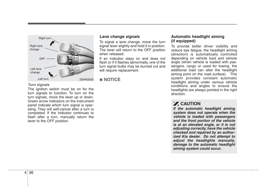 Driving your vehicle | KIA Amanti 2008 User Manual | Page 167 / 283